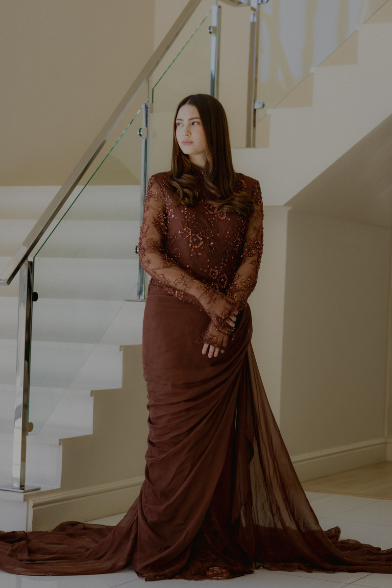 Mocha After Dark gown