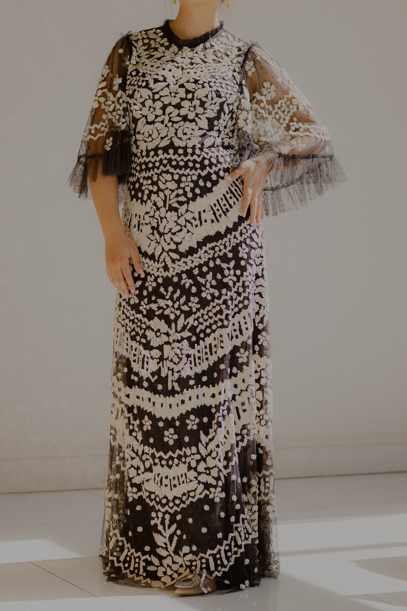 Silver Noir gown